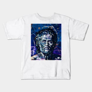 Lucius Annaeus Seneca Dark night Portrait | Lucius Annaeus Seneca Artwork 5 Kids T-Shirt